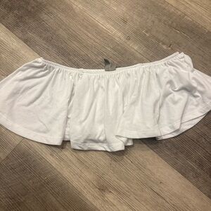 ASOS‎ White ruffle tube top